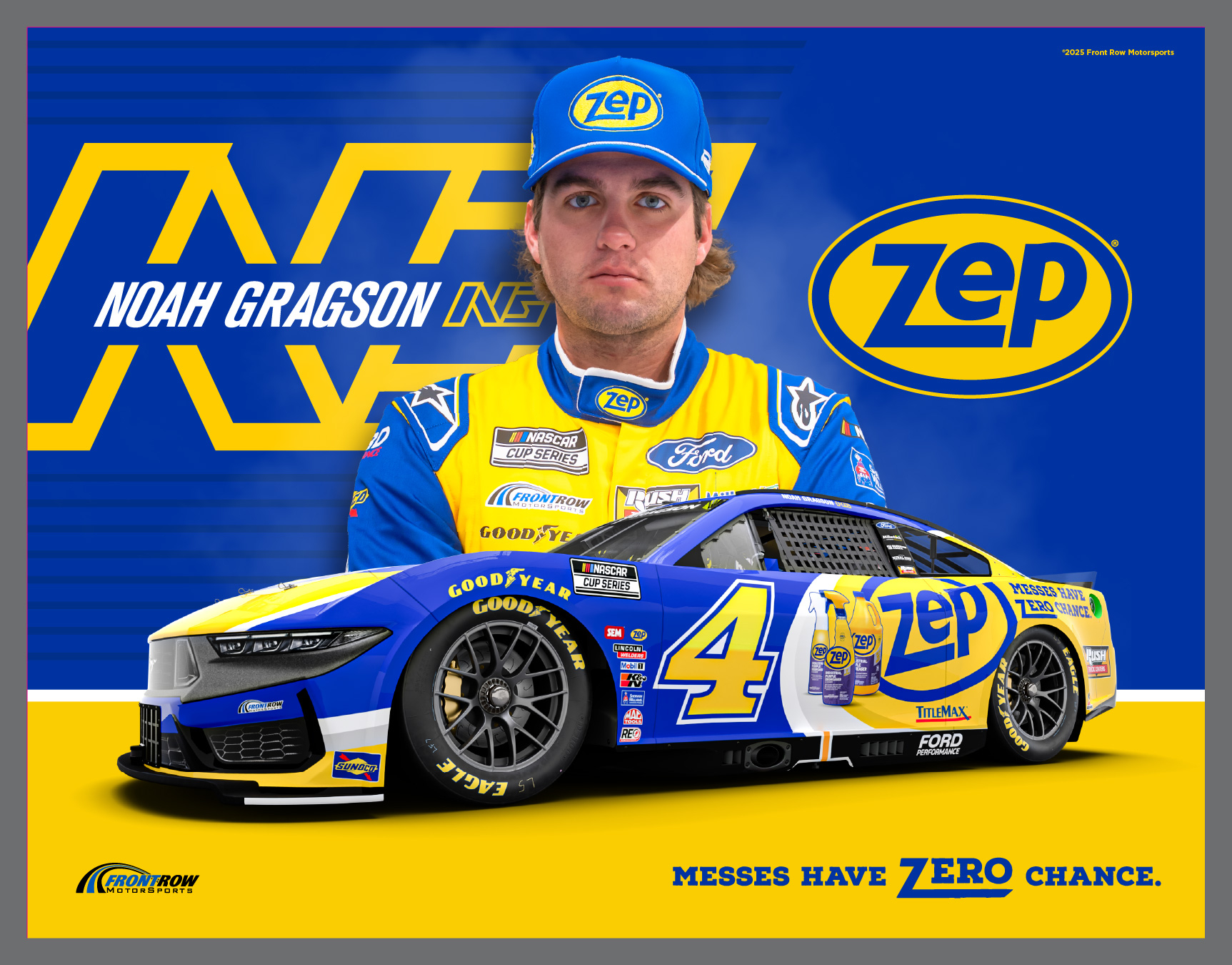 Zep® Featured as Primary Partner on Noah Gragson's No. 4